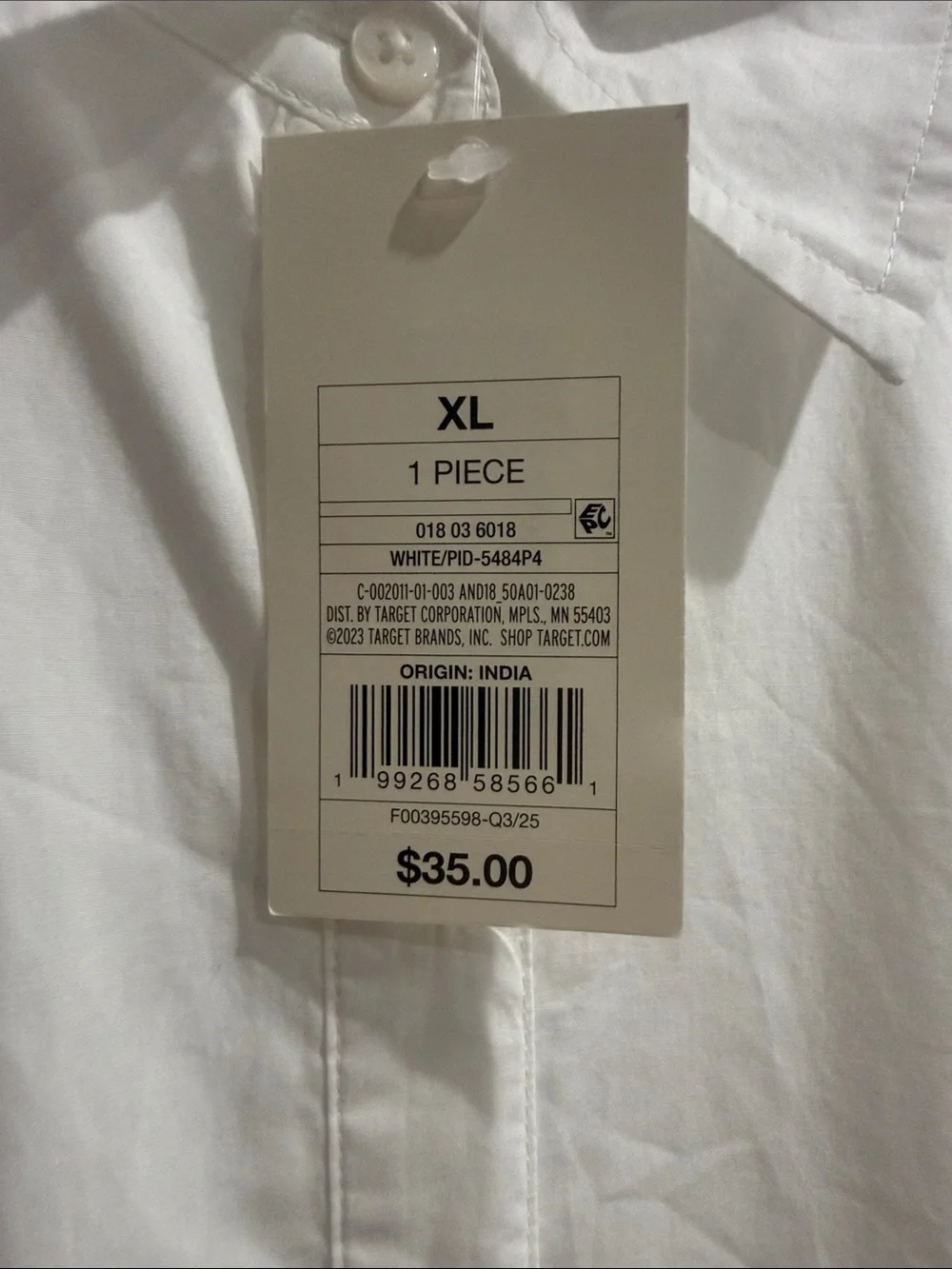 a new day White Short-Sleeve Button Shirt Dress - Picture 4 of 10
